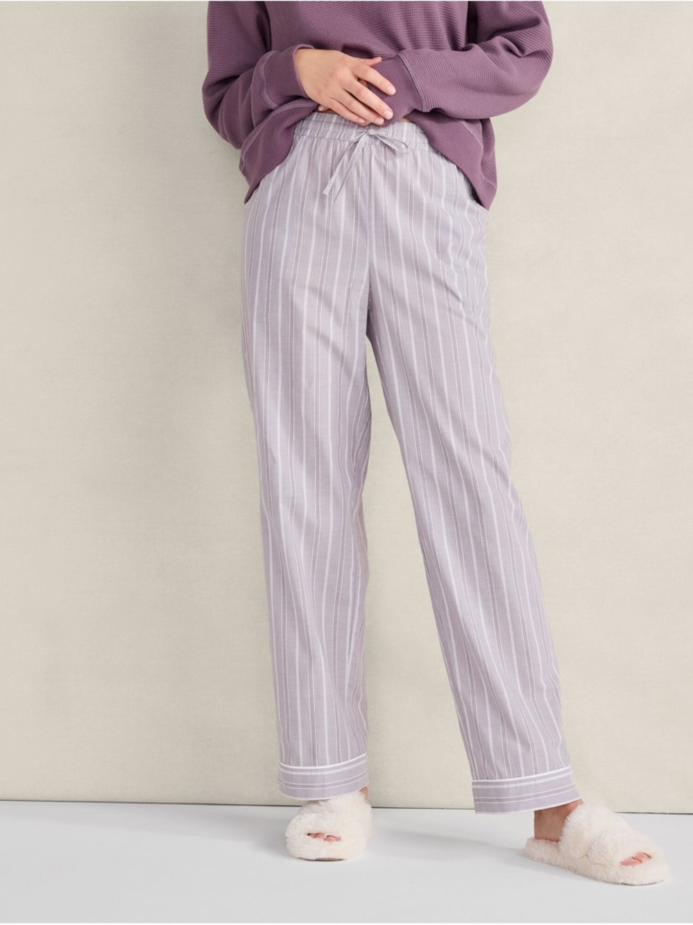 Haven Well Within Organic Cotton Poplin Striped Pajama Pant